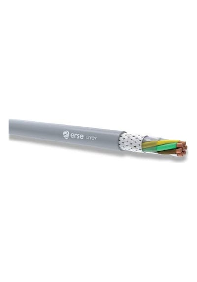 Erse Lıycy-8x0.22 ,kesit 0.22mm² 8-damar/çok Telli Blendajlı Pvc Kumanda Kablo