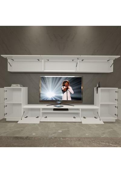 Decoraktiv Trendstyle 9 Slm Tv Ünitesi Tv Sehpası Beyaz