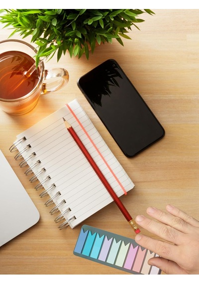 Sticky Notes Şeffaf Renkli Yapışkan Not Kağıtları Flama