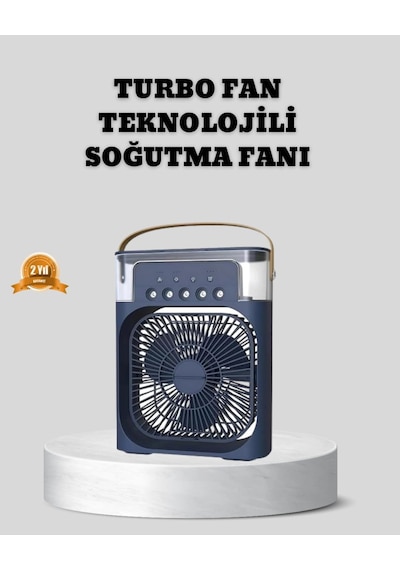 Sessiz Çalışan Turbo Fan Güçlü H.a Akışlı Masa Üstü Vantilatör