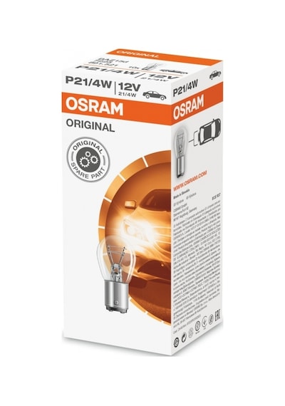 Osram 7225 12v 21/4w 1016 Şaşı Duy Çapraz Tırnak Fren Amp.
