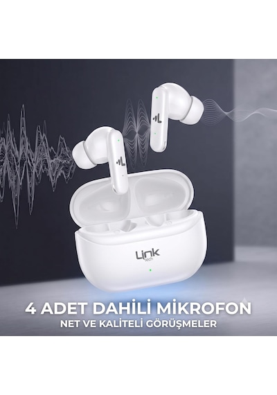 S160 Anc Kablosuz Bluetooth Kulaklık Beyaz