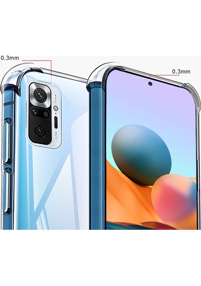 Zore Redmi Note 10 Pro Kılıf Nvth Nitro Anti Shock Silikon - Renksiz