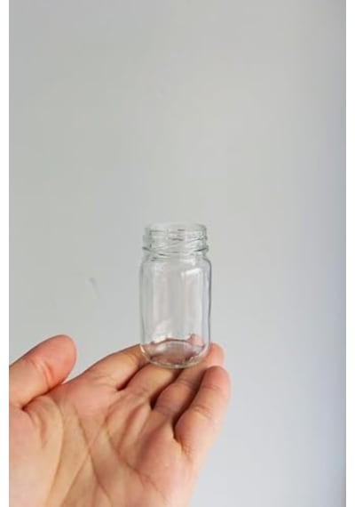67 Ml Metal Kapaklı Shot Şişesi 67 Cc Şeffaf Küçük Kavanoz 20 Adet Siyah Diğer