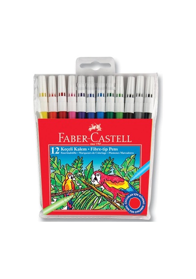 Faber-castell Keçeli Boya Kalemi Yıkanabilir 12 Renk 5067155130