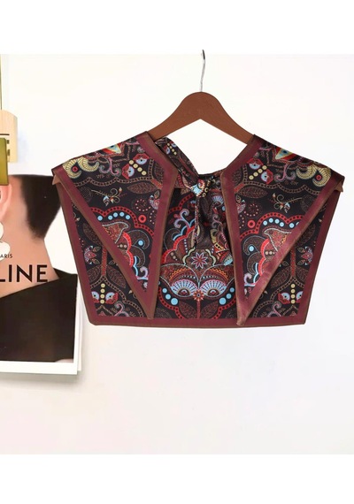 Walkenzo Bohem Stil Etnik Desenli Kadın Omuz Şalı Çok Renkli