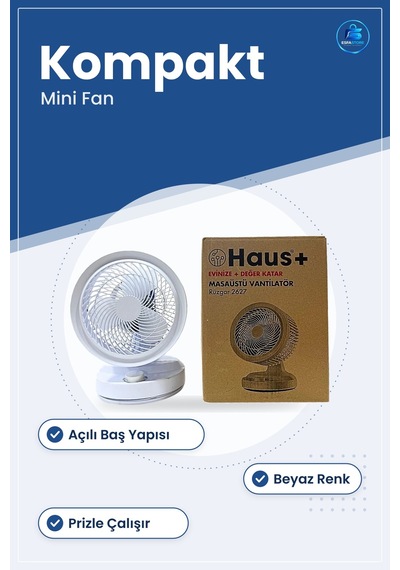 Masaüstü Vantilatör Rüzgar Kompakt Mini Fan Ofis Ev Çalışma Masas
