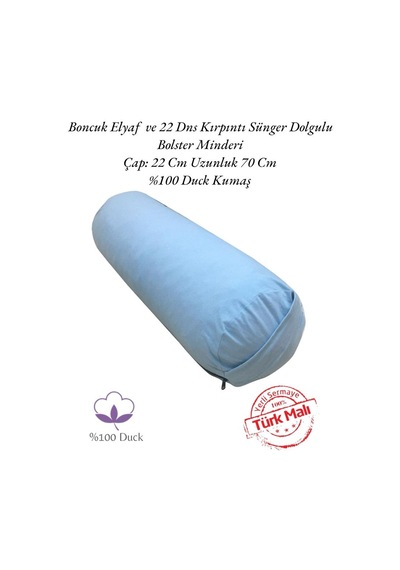 Remege Meditasyon Minderi & Bolster Minderi İkili Set Mavi Mv3 Mavi
