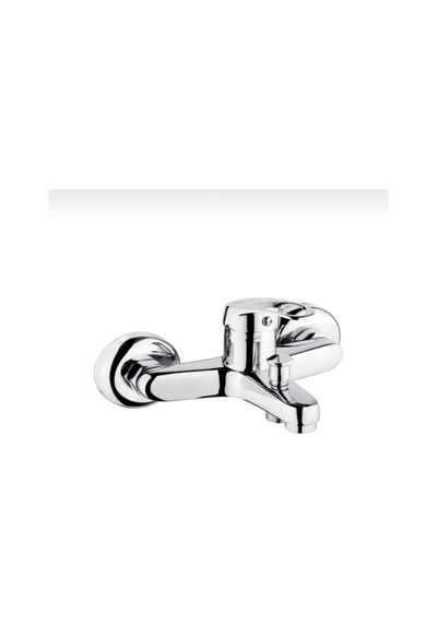 İsaoğlu Yapı Banyo Bataryası Pirinç Duş Musluğu Banyo Musluğu Gümüş