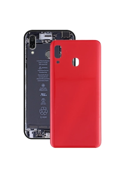 Samsung Galaxy A20 Uyumlu Arka Pil Batarya Kapağı Sm-a205f - Kırmızı