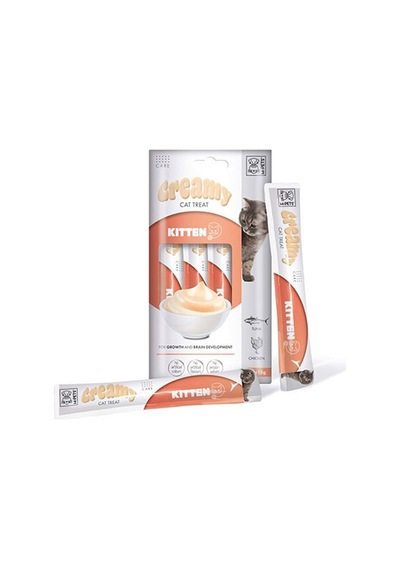 M-pets Ton Balıklı Ve Tavuklu Krema Yavru Kedi Ödül Maması 4x15 Gr 244-30045.01