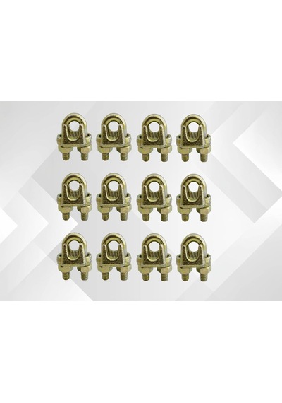 Klemensi 6mm A Tipi Sarı Galvaniz Kaplama 12 Adet