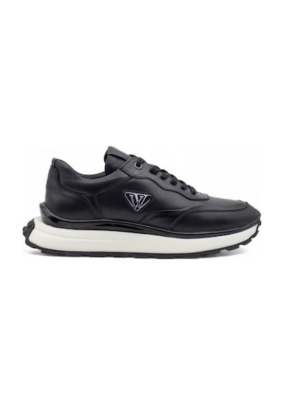 Voyager 1001 Erkek Hakiki Deri Sneaker Siyah