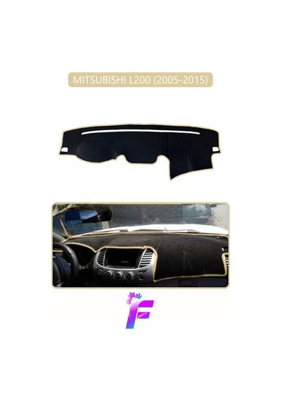 Mıtsubıshı L200 2005-2015 Araca Özel Torpido Örtüsü Kolay Montaj Güneşten Korur Koruma H31
