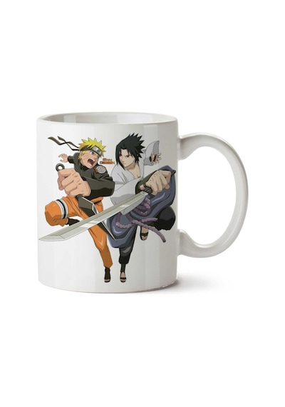 Naruto Shippuden Ultimate Ninja Storm Sasuke İki Tarafı Baskılı Kupa Bardak Çok Renkli