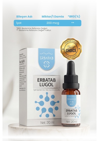 Erbatab Lugol İyot %2 20 ML