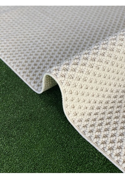Woolen Tual Anti Alerjik Bukle Halı 8403 Krem Renkli