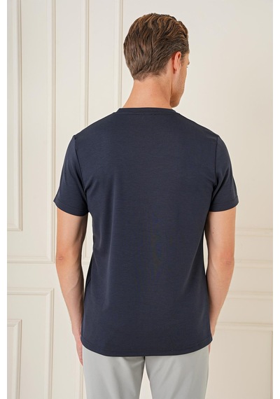 Efor Comfort Fit Bisiklet Yaka Esnek Pamuk Casual Lacivert Tişört Ts 885 Lacivert Efor Comfort Fit Bisiklet Yaka Esnek Pamuk Casual Lacivert Tişört Ts 885 Lacivert