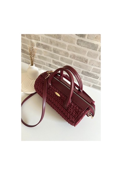 Bolca Emek Tasarım Kadın El Yapımı Çanta Bordo - 914470603 Bordo - 914470603 Bordo