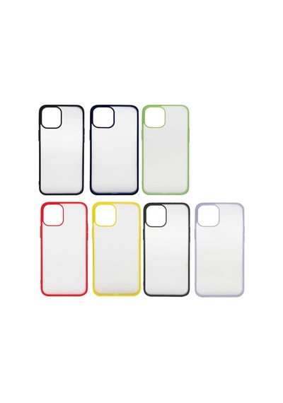 Apple Uyumlu iPhone 12 Mini Kılıf Zore Mess Kapak-Siyah