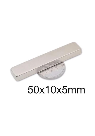 50X10X5Mm Neodyum Güçlü Mıknatıs - Neodim Magnet