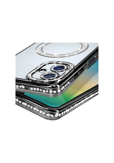 Samsung Galaxy A06 Joke Simli Magneticsafe Kılıf - Siyah