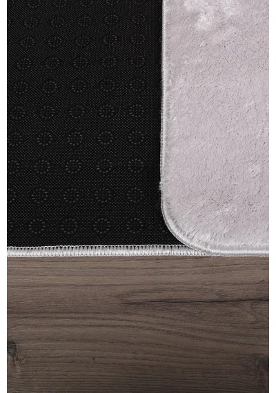 Relax Gri 80x150 + 50x80 Cm 2'li Banyo Halısı Paspası Seti, Kaymaz Klozet Takımı Çok Renkli