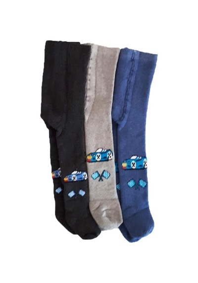 Ekinoks Socks Ekinoks 3Lü Erkek Bebek/Çocuk Havlu Külotlu Çorap Pamuklu Çorap