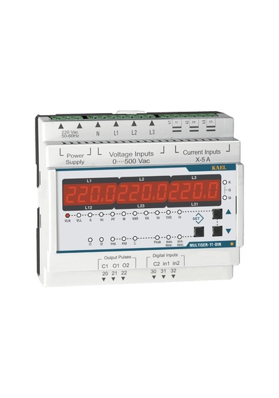 Kael Multiser-11-Dın - Şebeke Analizörü Led Ekran