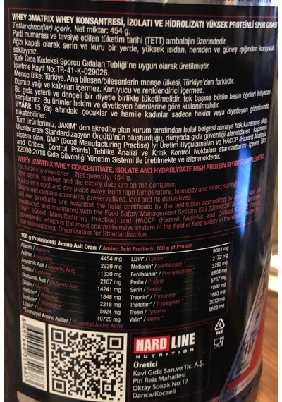 Nutrition Whey 3matrix Kurabiyeli 454 Gr Ahududu