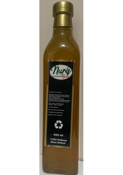 Nuriş Teyze Organik Elma Sirkesi 500 ML