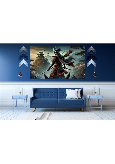 Ti-play Hüzün 60x90cm Modern Samuray Pvc Çerçevesiz Tablo