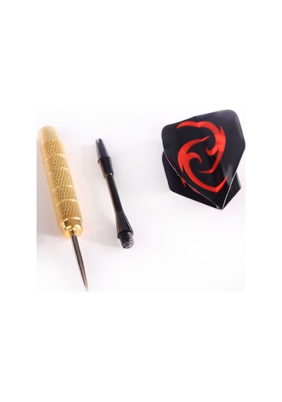 Delta 24 Gr. Dart Oku 3 Lü Set - Çelik Uç + Pirinç Gövde + Renkli Kanat - Dart Oku Seti