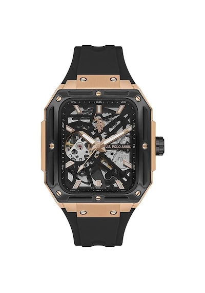 U.s. Polo Assn. Uspa1122-05 Quartz Silikon Siyah Erkek Kol Saati Siyah