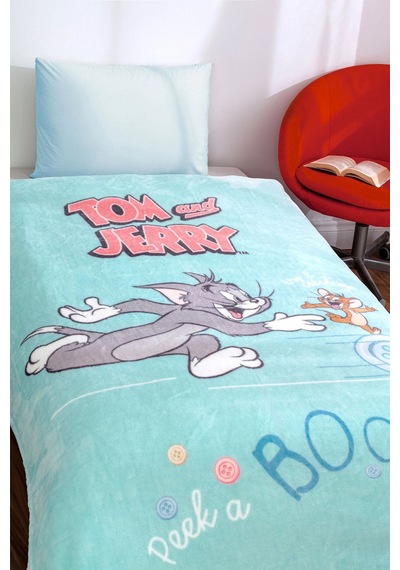 Özdilek Lisanslı -tom Ve Jerry Mavi- Tek Kişilik Çocuk Battaniye