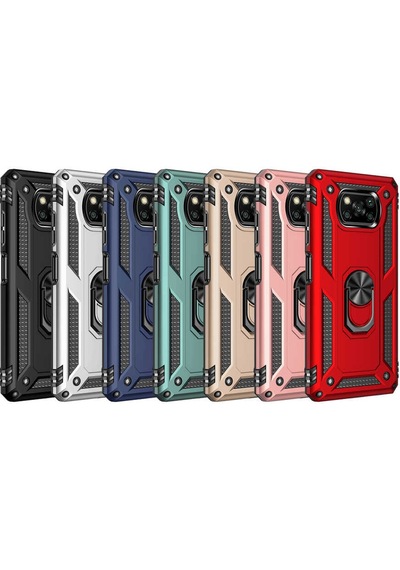 Xiaomi Poco X3 Kılıf Zore Vega Kapak Gold