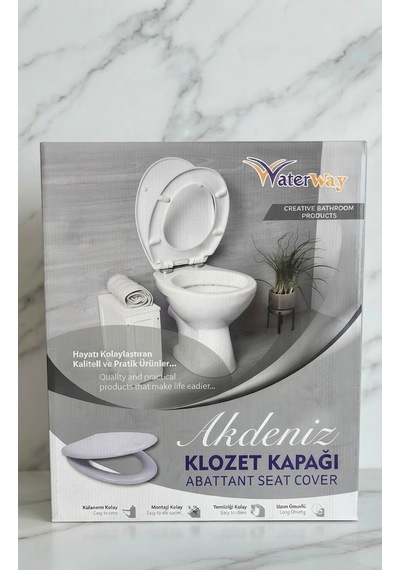Akdeniz Klozet Kapağı Beyaz