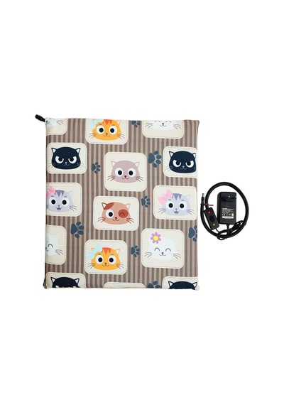 Evcil Hayvan İzleme Güvenlik Kamerası Ve Isıtıcılı Kedi Köpek Minderi Set 45cmx45cmx5cm
