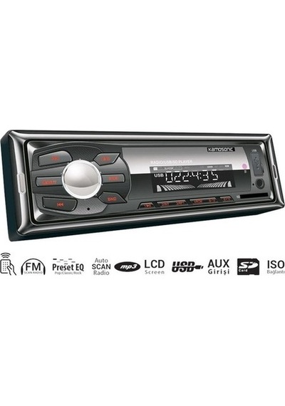 Kamosonic Ks-Mx121 4X50W Aux/Mp3/Wma/Fm/Usb/Sd Oto Teyp