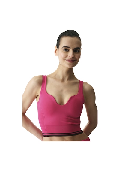 Penti Pembe Seamless Dikişsiz Kalp Yaka Çıkarılabilir Pedli Spor Sütyeni