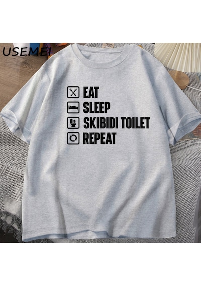 Flood Of Style Bring The Boom Graphic T Shirts Meme Cotton Short Sleeve T-shirt For Men Casual O Neck Knitte Gri