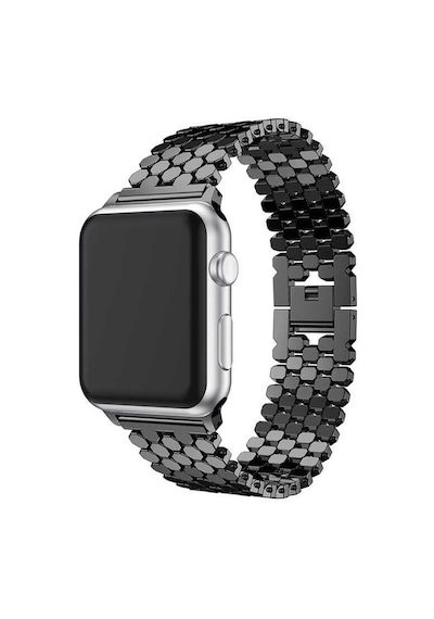 Watch Ultra 49mm Kordon Uyumlu Krd-30 Metal Strap Kayış Clo- Siyah