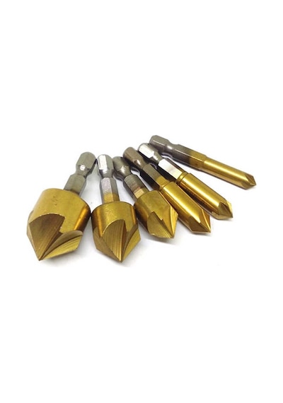 Matkap Ucu Takımı Havşa Pah Hex Hss 1/4 6-19mm Uç Uçları Ahşap