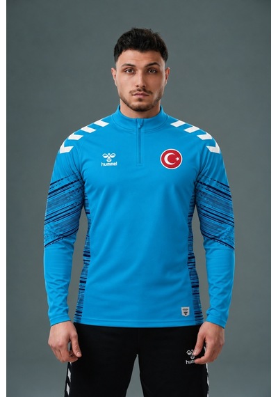 Hummel Milli Takım Line Antrenman Eşofman Üstü Turkuaz