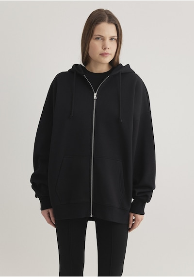 Mavi - Fermuarlı Siyah Sweatshirt 1610221-900