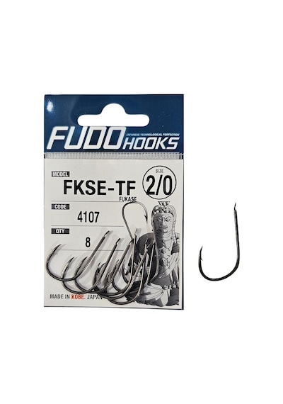 Fudo 4107 No:2/0 Fukase Teflon Olta İğnesi 8 Adet