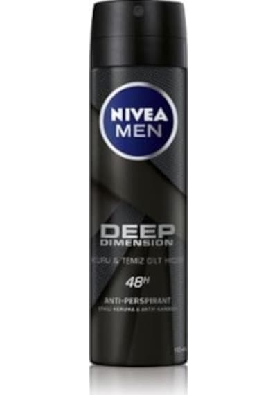 Nivea Men Deep Dimension Kuru&Temiz Cilt Hissi Erkek Sprey Deodorant 150 ML