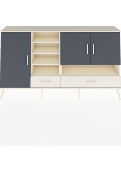 Arges Konsol 8 Raflı 2 Çekmeceli 3 Kapaklı 176x30x99 Aytaşı-antrasit/aytaşı Antrasıt/aytası - Aytası Arges Konsol 8 Raflı 2 Çekmeceli 3 Kapaklı 176x30x99 Aytaşı-antrasit/aytaşı Antrasıt/aytası - Aytası