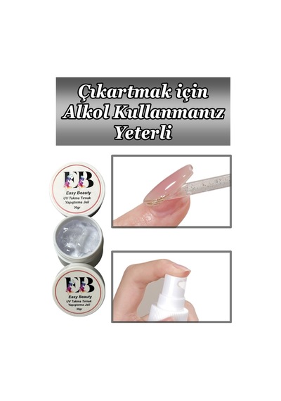 Takma Tırnak Yapıştırıcı Jel 30ml Hamur Jel Büyük Boy Yapıştırma Jeli Ele Yapışmaz 30ml