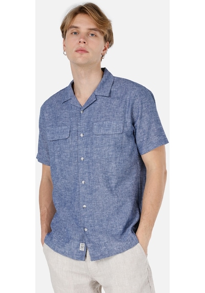Colin's Colins Normal Kesim Shirt Yaka Cepli Mavi Erkek Kısa Kol Gömlek Cl1068758 Cl1068758 Q1.v1 Inv İndigo